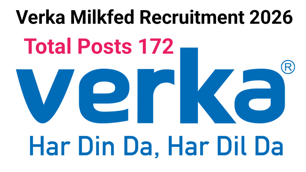Verka Milkfed Recruitment 2026-Online Application Form